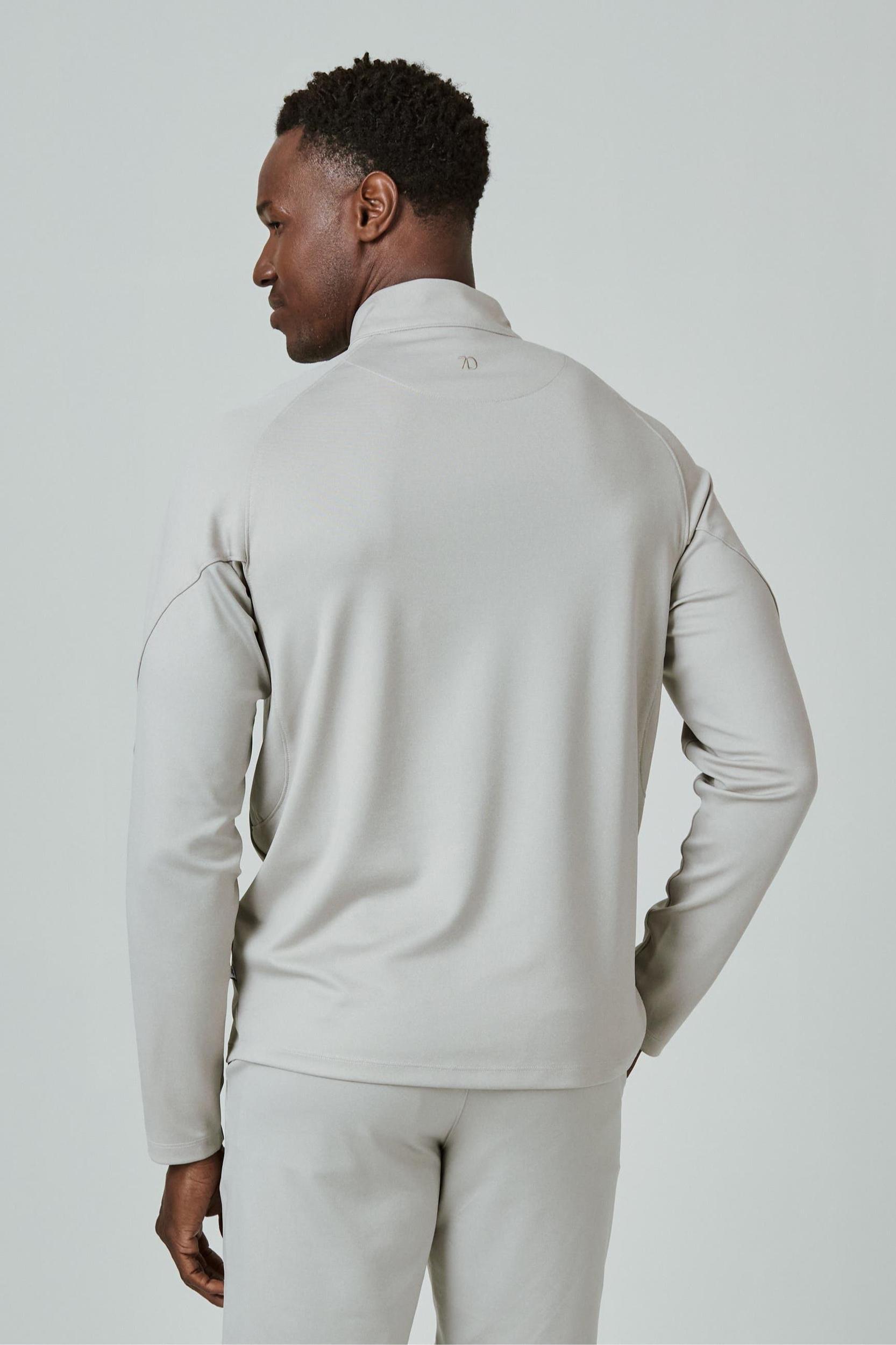 A Game Quarter Zip Pull Over - Tan Product Image