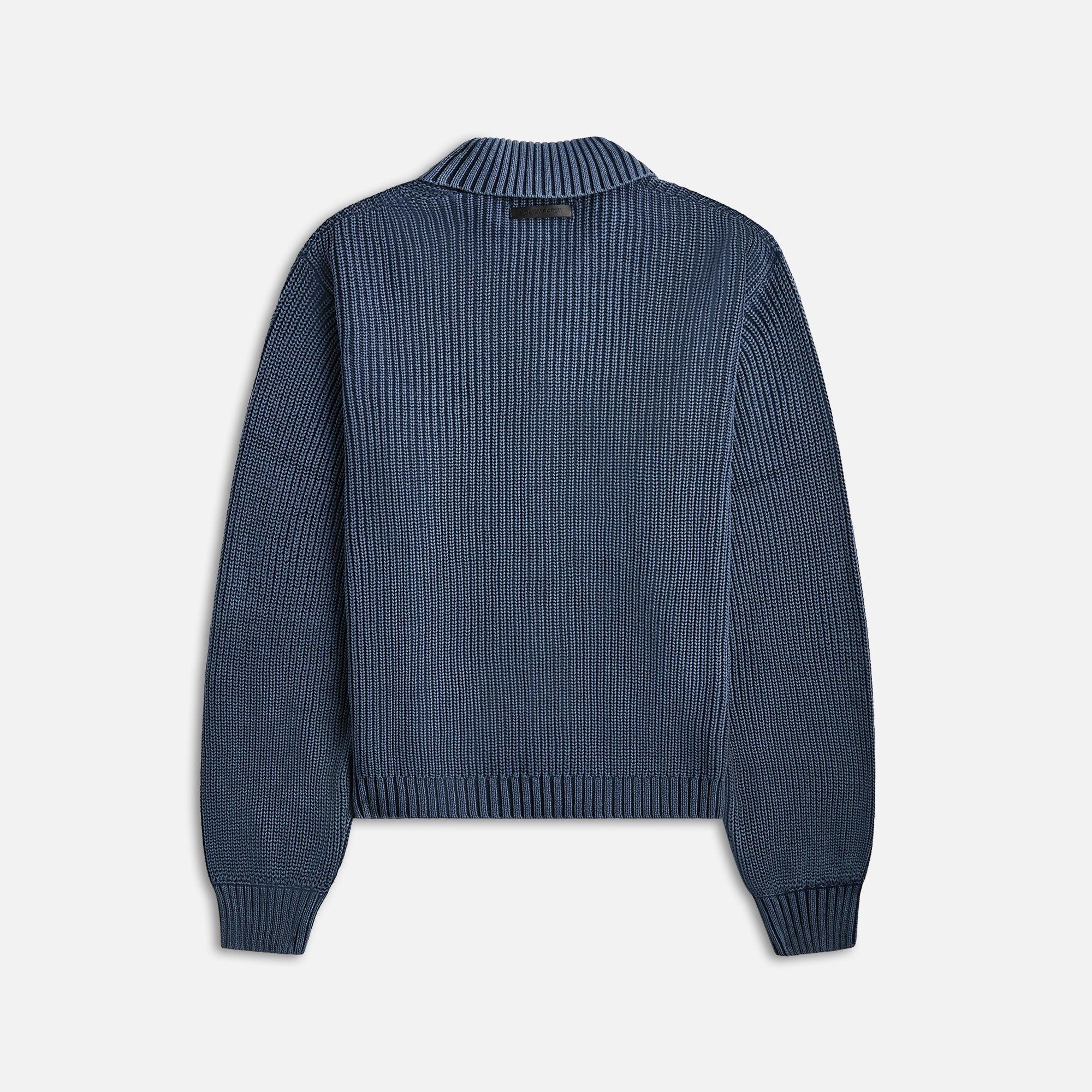 Daily Paper Tano Knit Cardigan - Blue Male Product Image