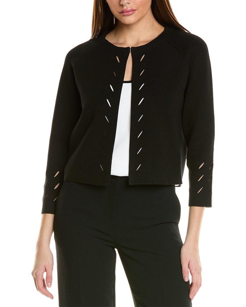 ST JOHN St. John Double Knit Jacket In Black Product Image