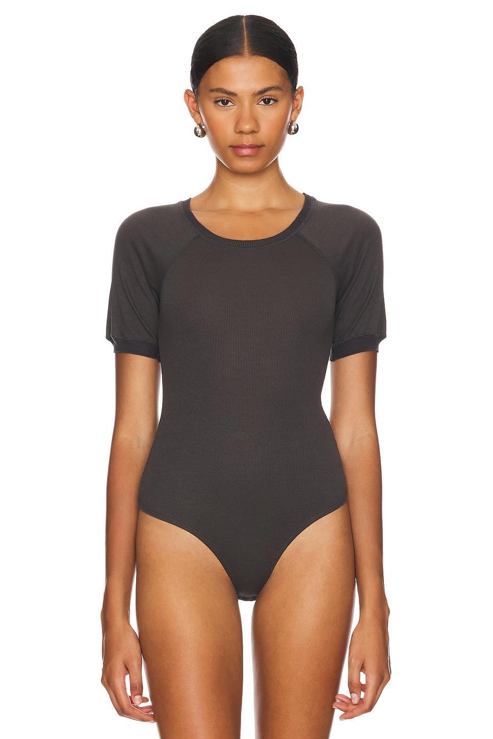 X Intimately FP Lazy Daisy Bodysuit In Charcoal Free People Product Image