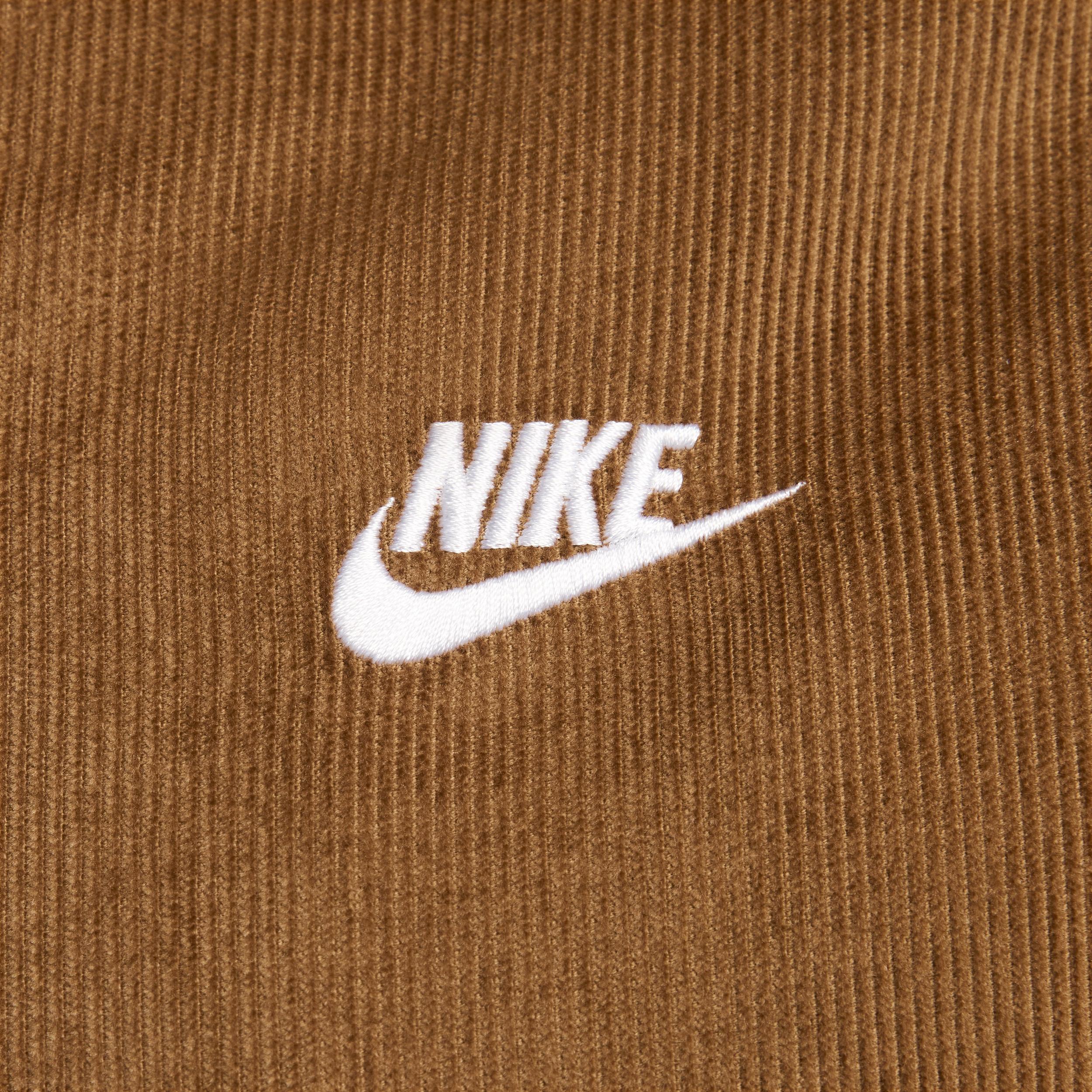 Nike Mens Nike Club Harrington Corduroy Jacket - Mens Light British Tan/White Product Image