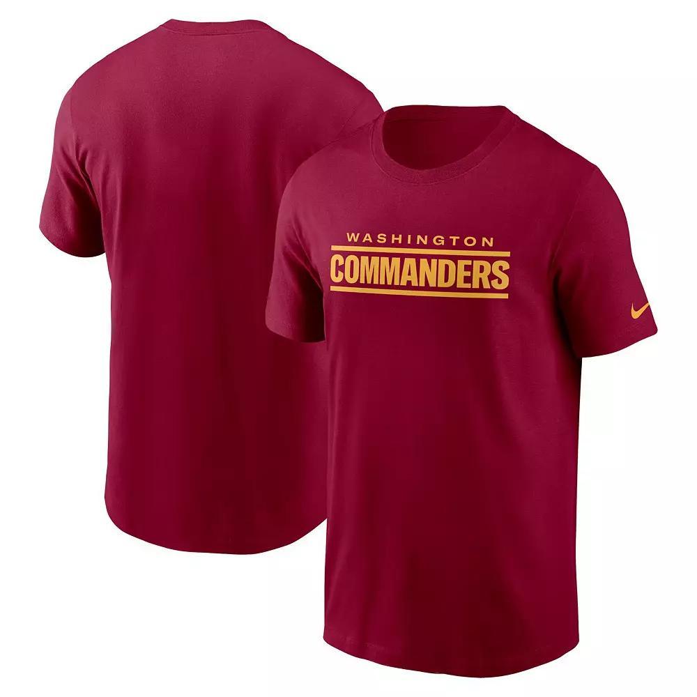 Men's Nike Burgundy Washington Commanders Wordmark T-Shirt,  Product Image