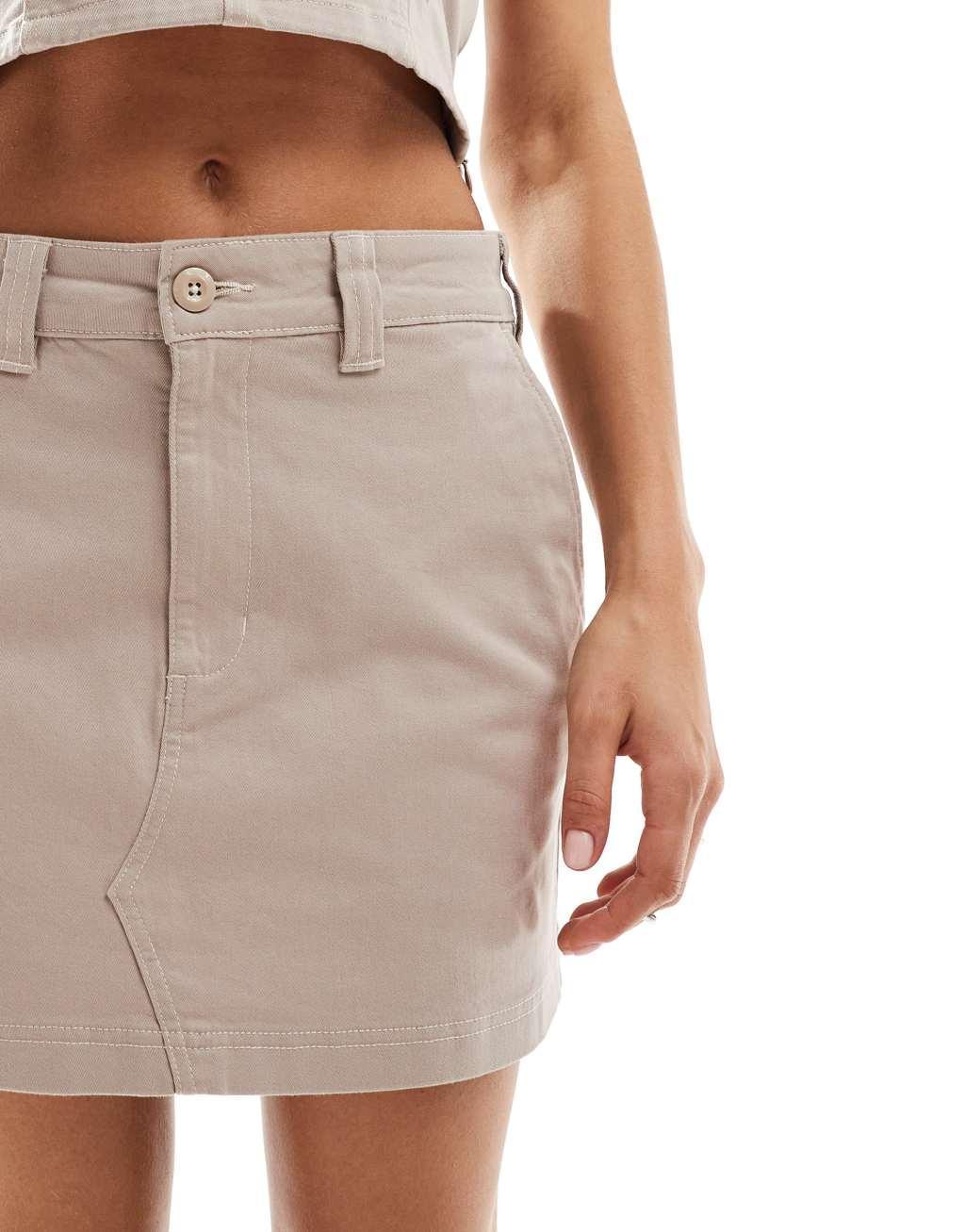Dickies Meriden mini skirt in light tan - part of a set Product Image