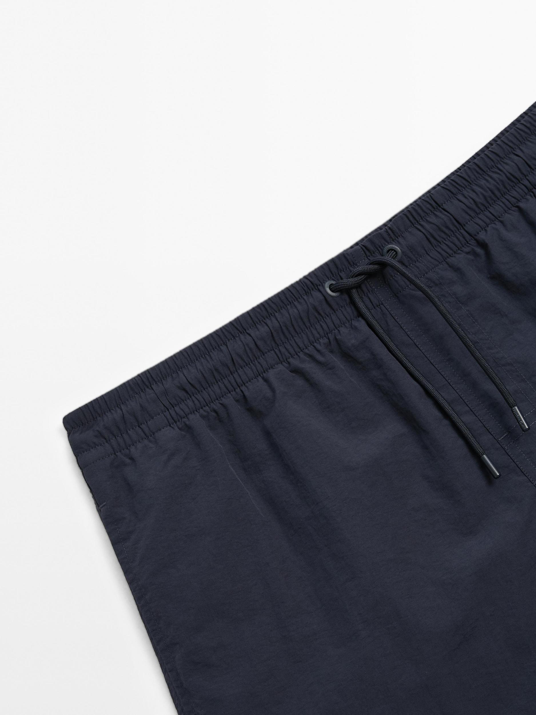 Plain short fit swimming trunks Product Image