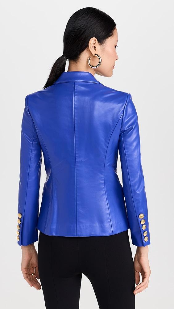 Dur Doux Blue Faux Leather Jacket | Shopbop Product Image