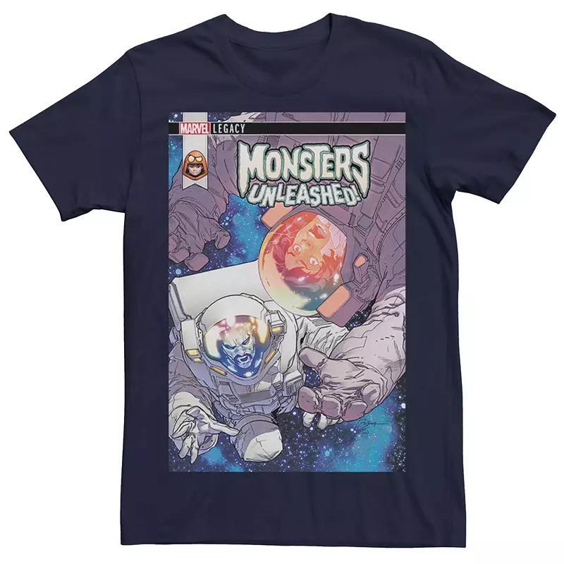 Men's Marvel Monsters Unleashed #11 Comic Cover Tee, Size: Large, Blue Product Image