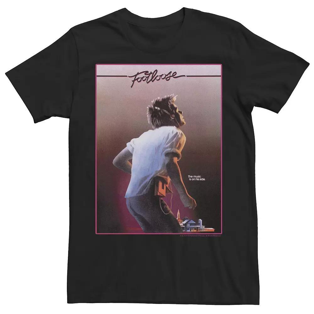 Men's Footloose The Music Is On His Side Classic Poster Tee,  Product Image