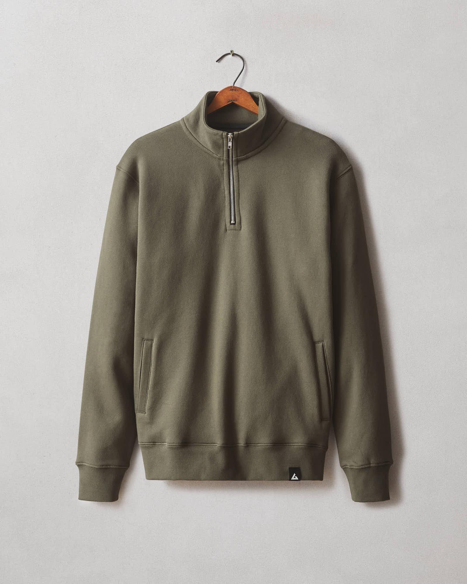 Carolina Quarter Zip - Deep Olive Product Image