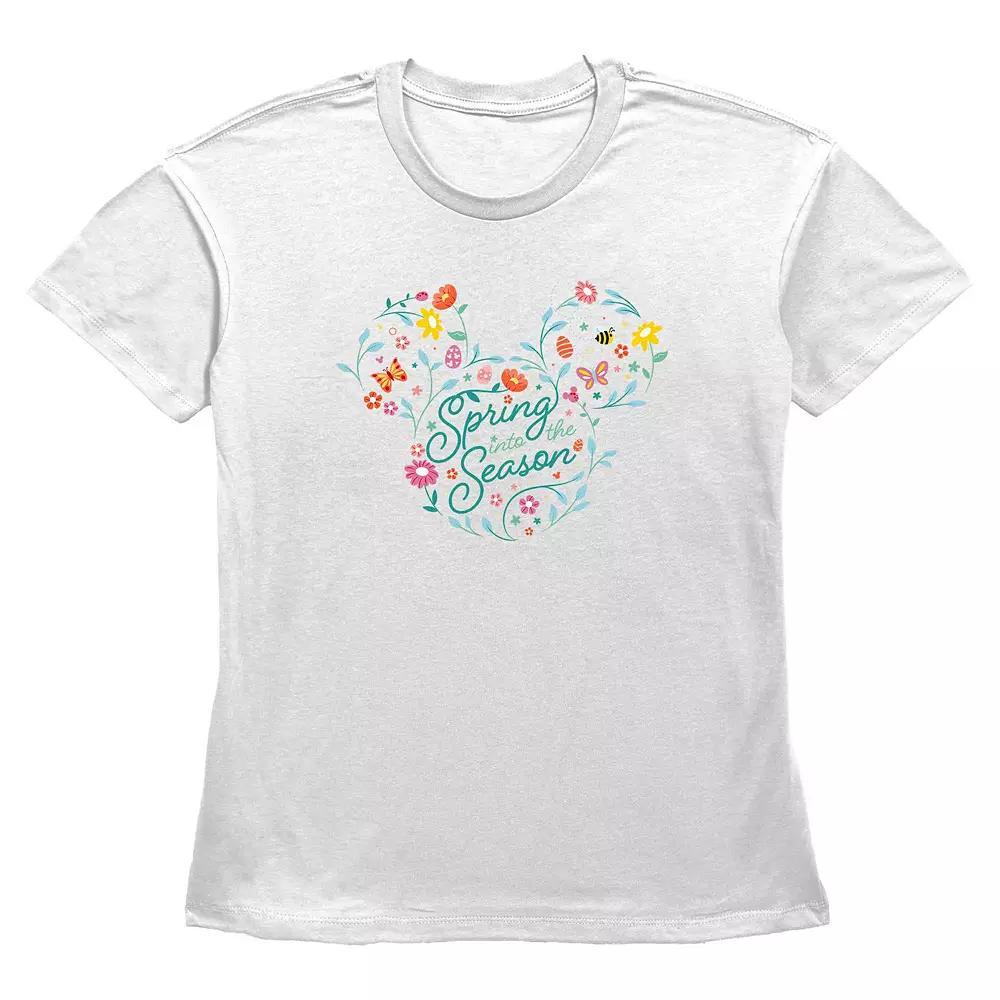 Disney's Mickey Mouse Spring Into The Season Women's Graphic Tee,  Product Image