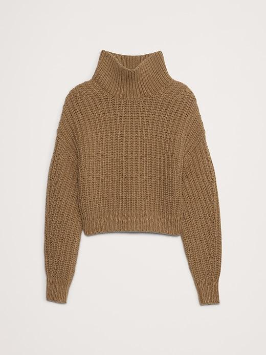 Italian Merino-Blend Cropped Sweater Product Image