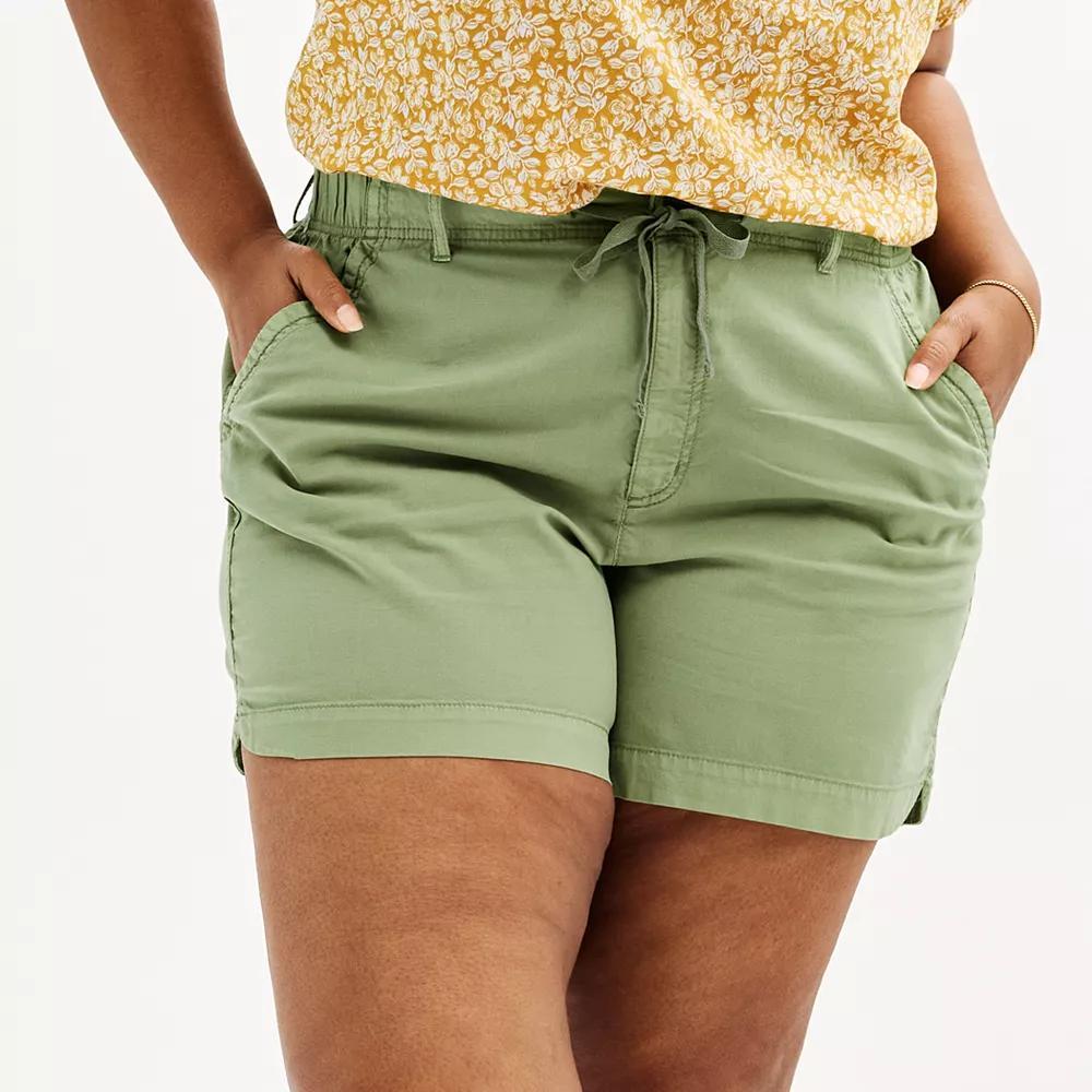 Plus Size Sonoma Goods For Life Utility Shorts, Womens Product Image