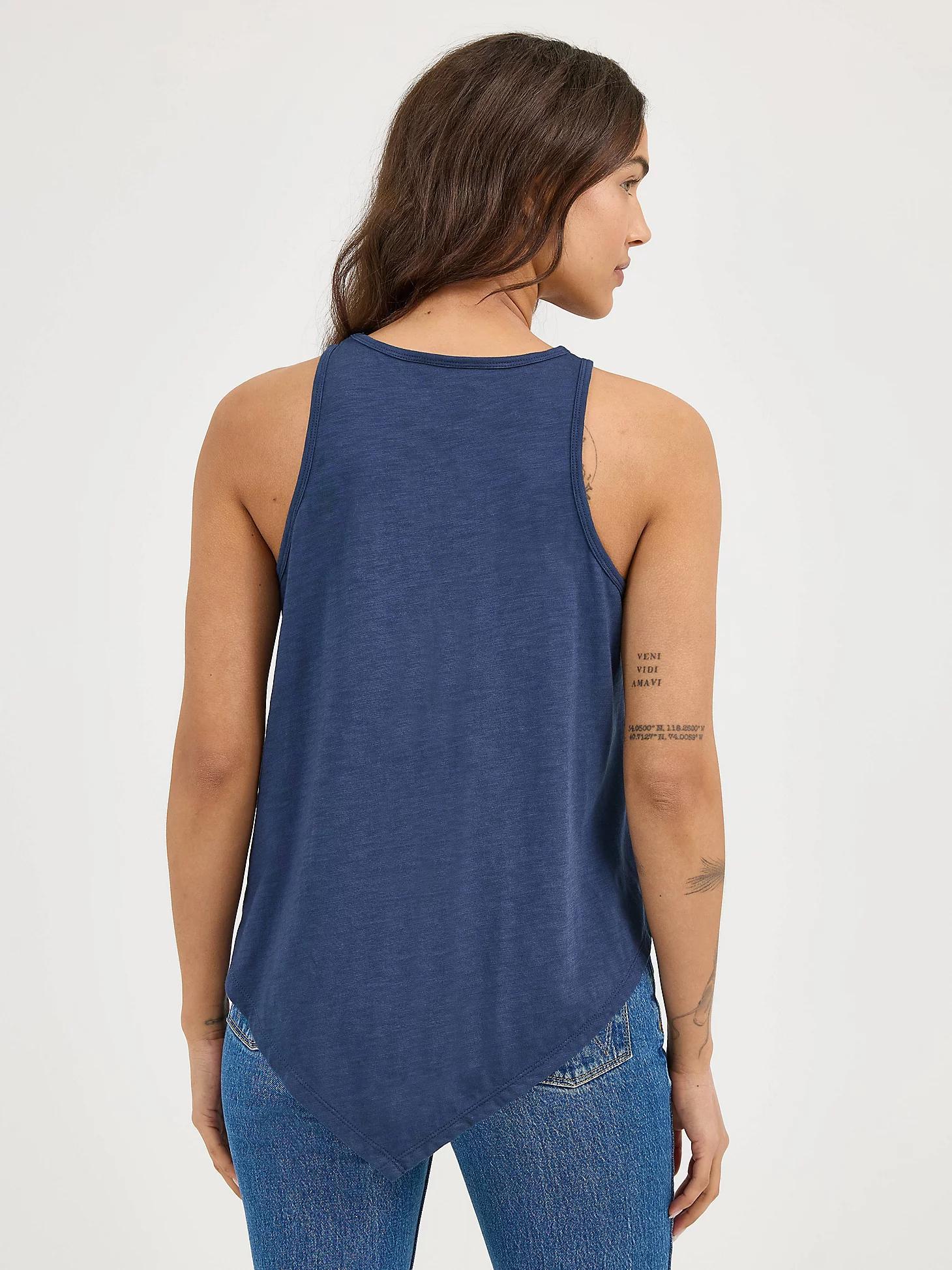 Women's Wrangler Bandana Diamond Front Tank in Washed Product Image
