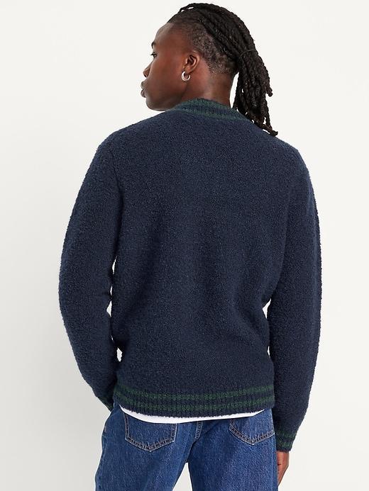 V-Neck Bouclé Sweater Product Image