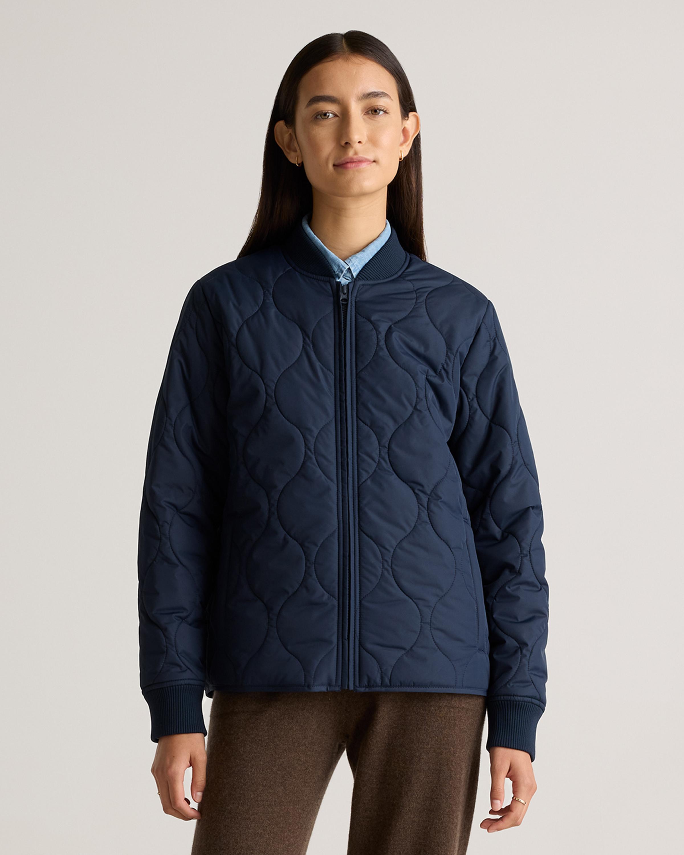 Featherless Quilted Puffer Bomber Jacket Product Image