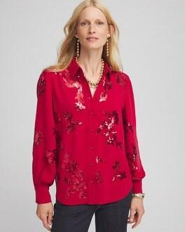 Sequin Embellished Shirt Product Image