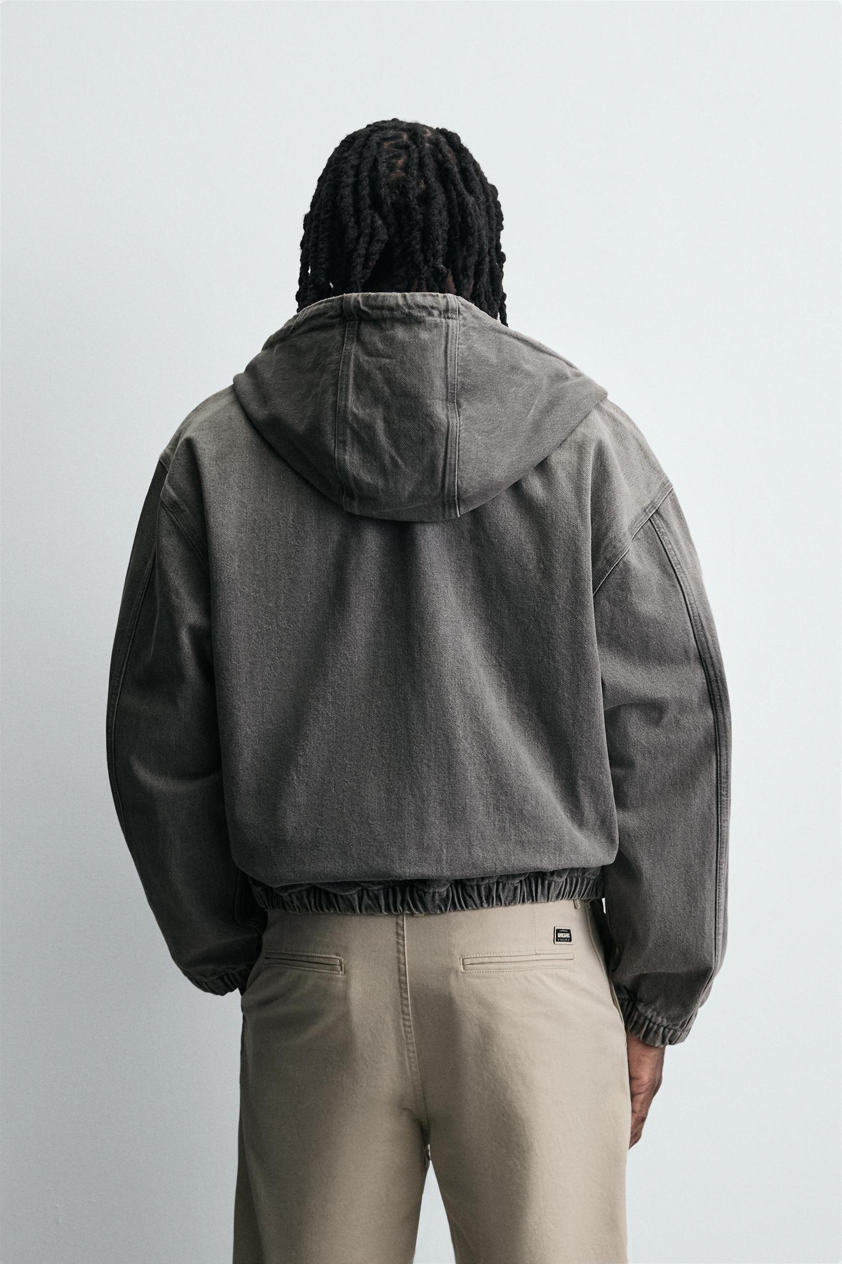 WASHED HOODED JACKET Product Image
