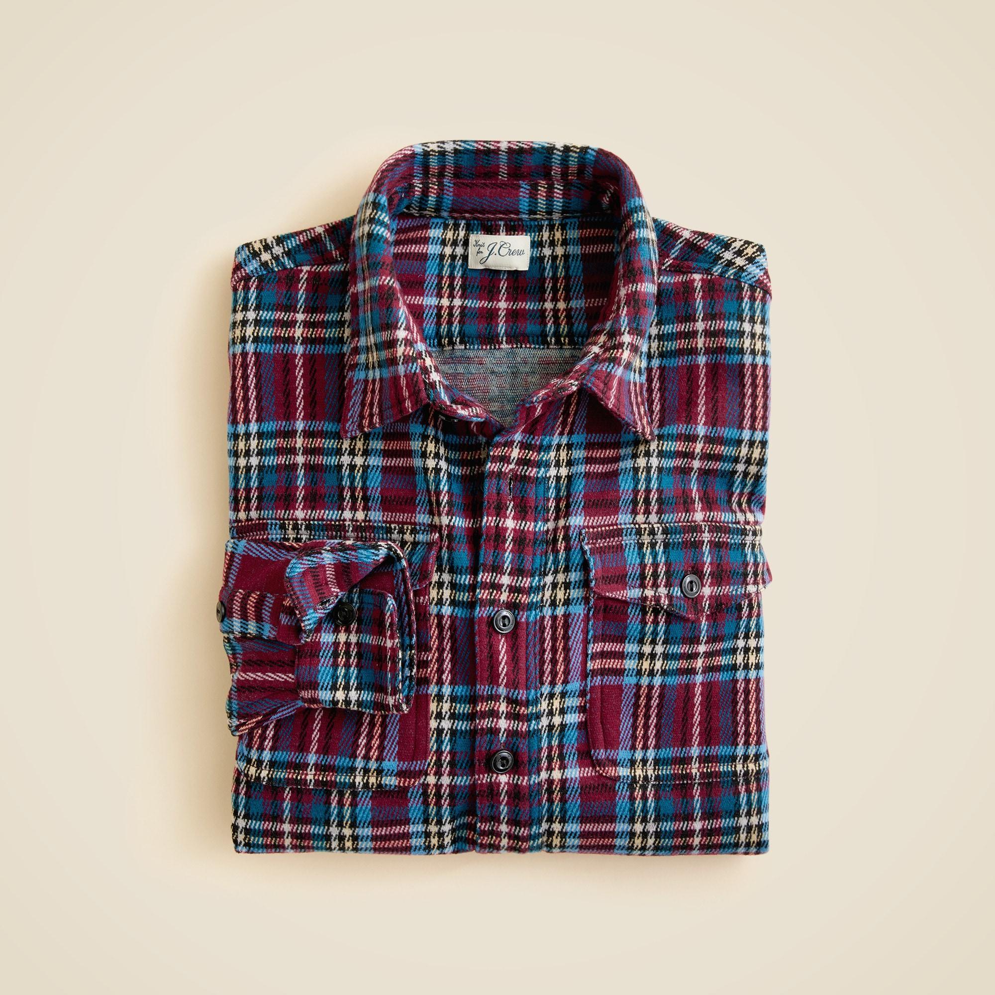 Seaboard soft-knit shirt in plaid Product Image