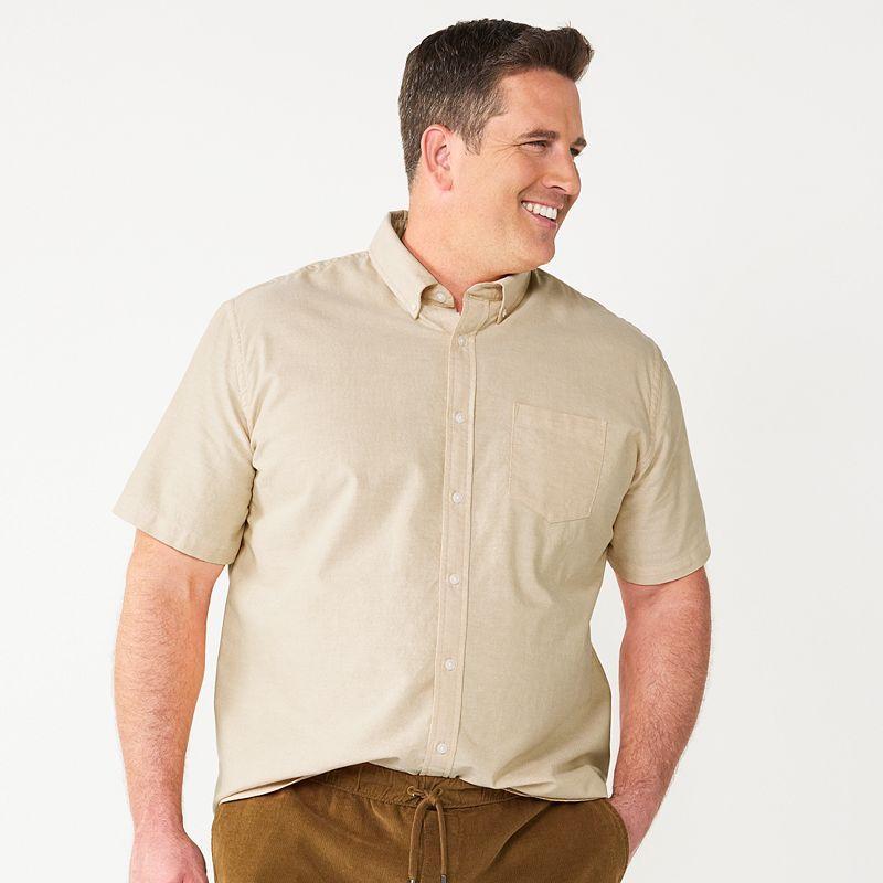 Big & Tall Sonoma Goods For Life Perfect-Length Button-Down Shirt, Mens Product Image