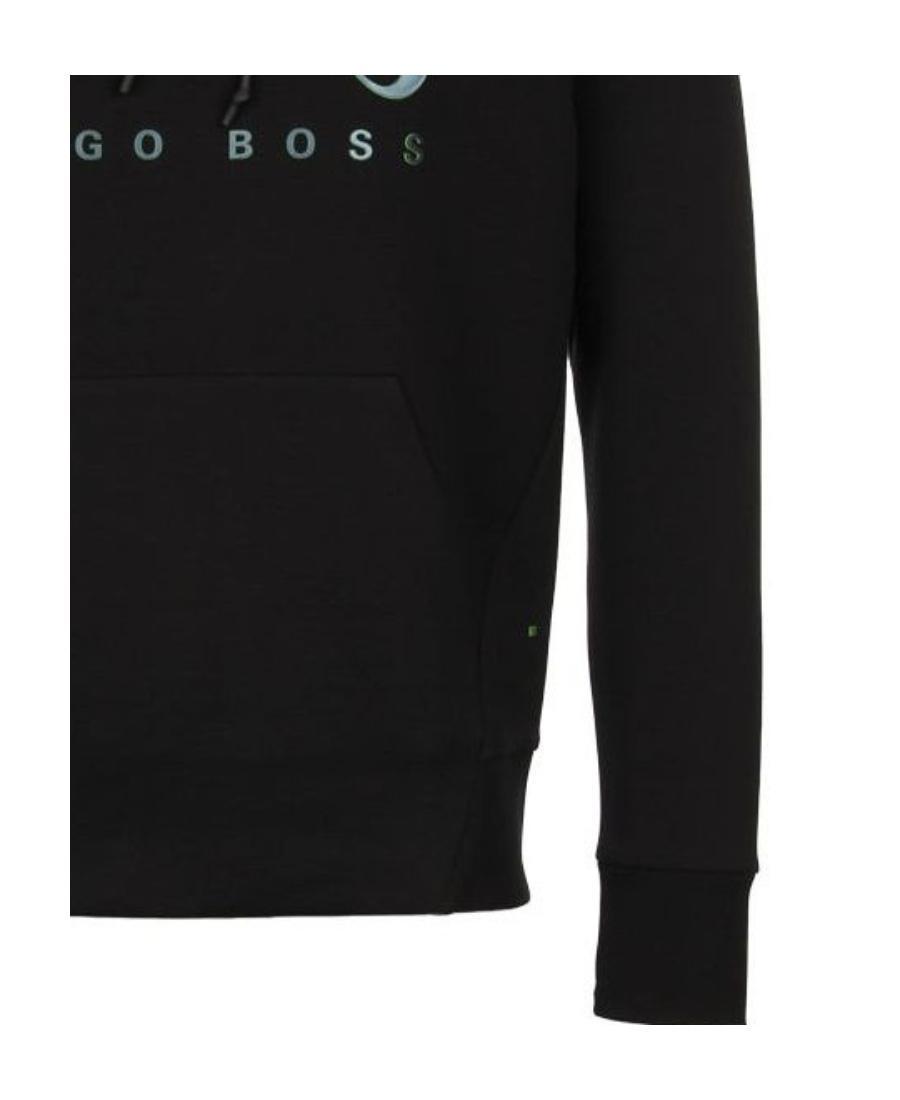 HUGO BOSS Logo Hooded Sweater In Black Product Image