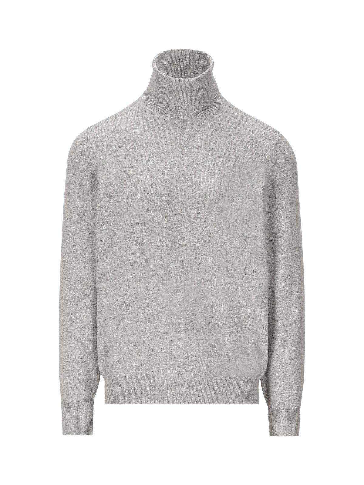 BRUNELLO CUCINELLI Turtleneck Jumper In Ciottolo Product Image