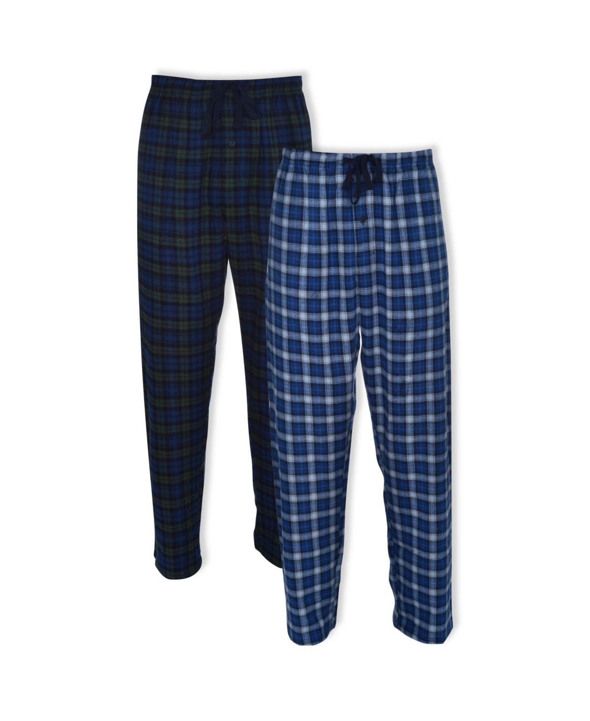 Big & Tall Hanes 2-pk. Plaid Flannel Pajama Pants, Mens Product Image