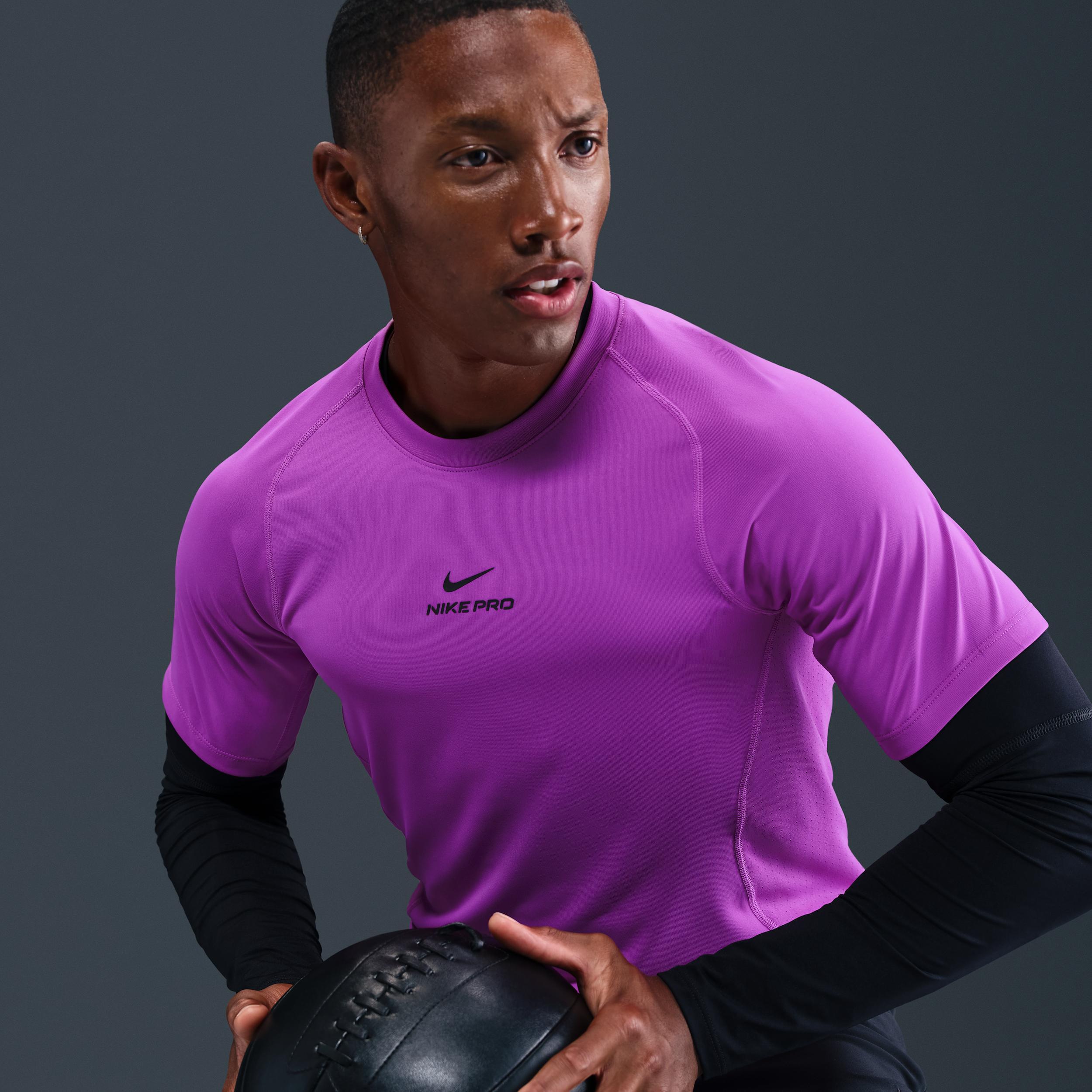 Mens Nike Pro Training Dri-FIT Short-Sleeve Top | HV0409-551 Product Image