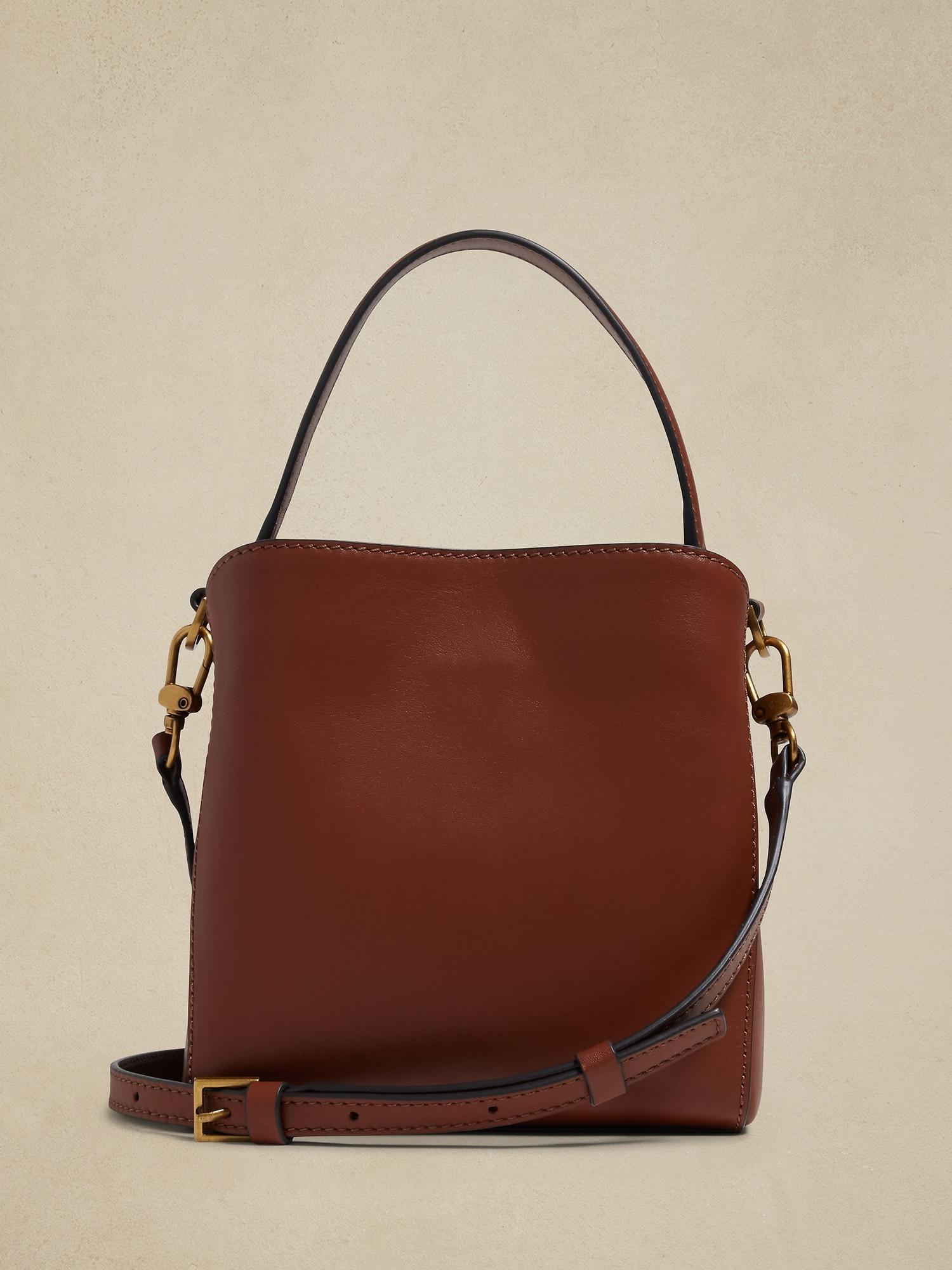 Leather Mini Bucket Bag Product Image