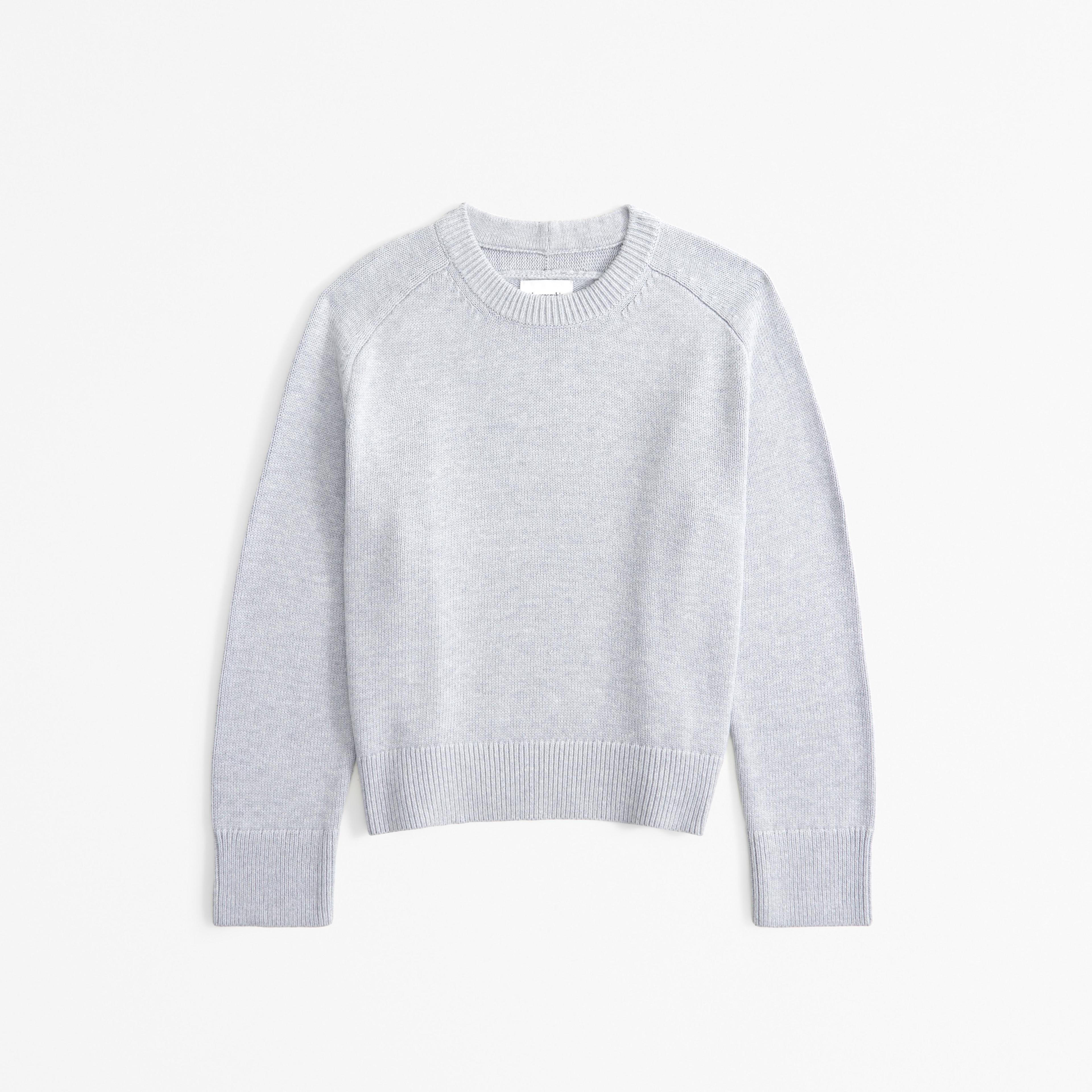 The A&F Madeline Cotton-Blend Crew Sweater Product Image