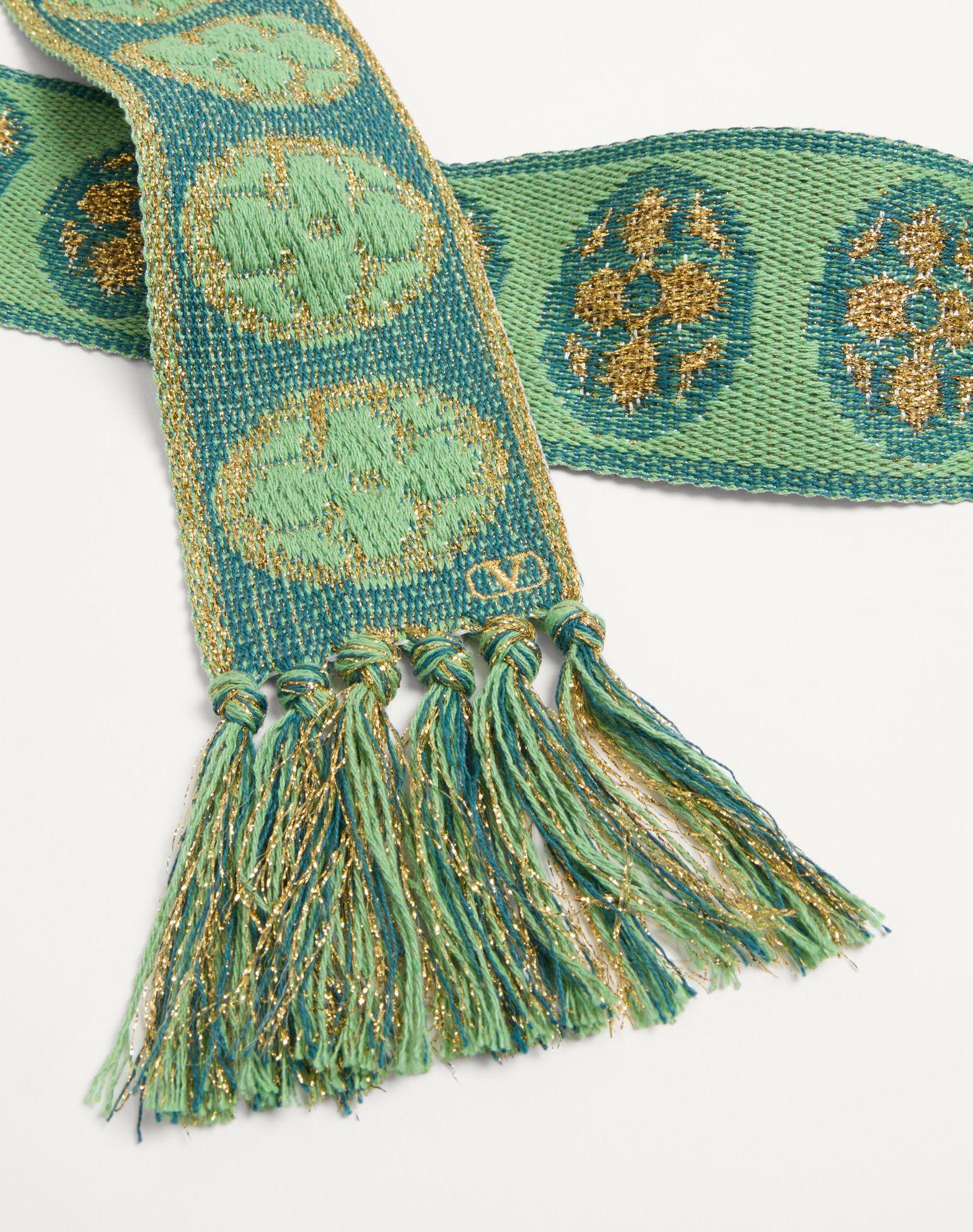 Antibes Scarf In Cotton And Metallic Fiber Product Image