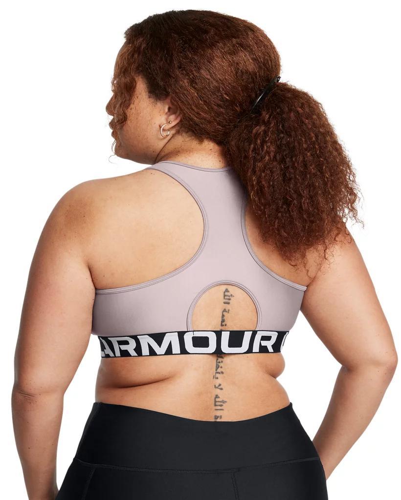 Women's HeatGear® Armour Mid Branded Sports Bra Product Image