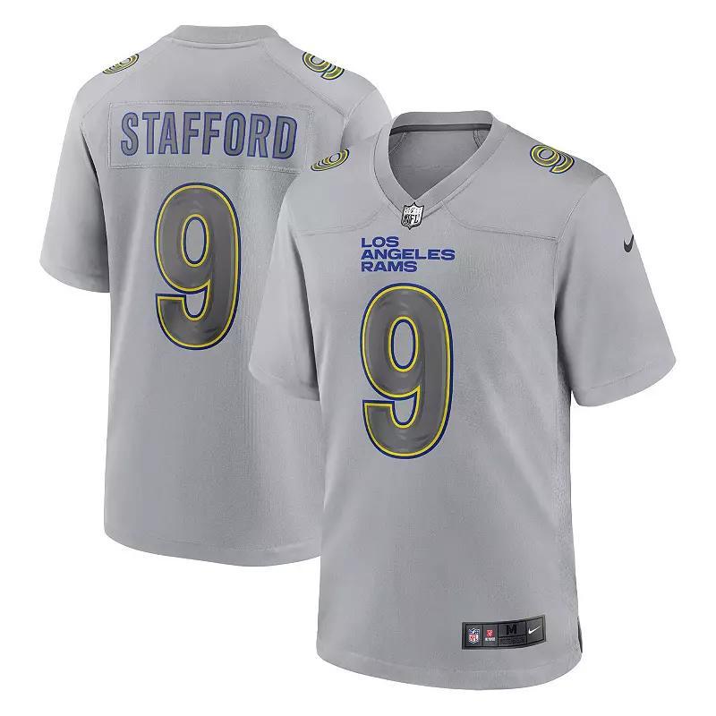 Mens Nike Matthew Stafford Gray Los Angeles Rams Atmosphere Fashion Game Jersey Product Image