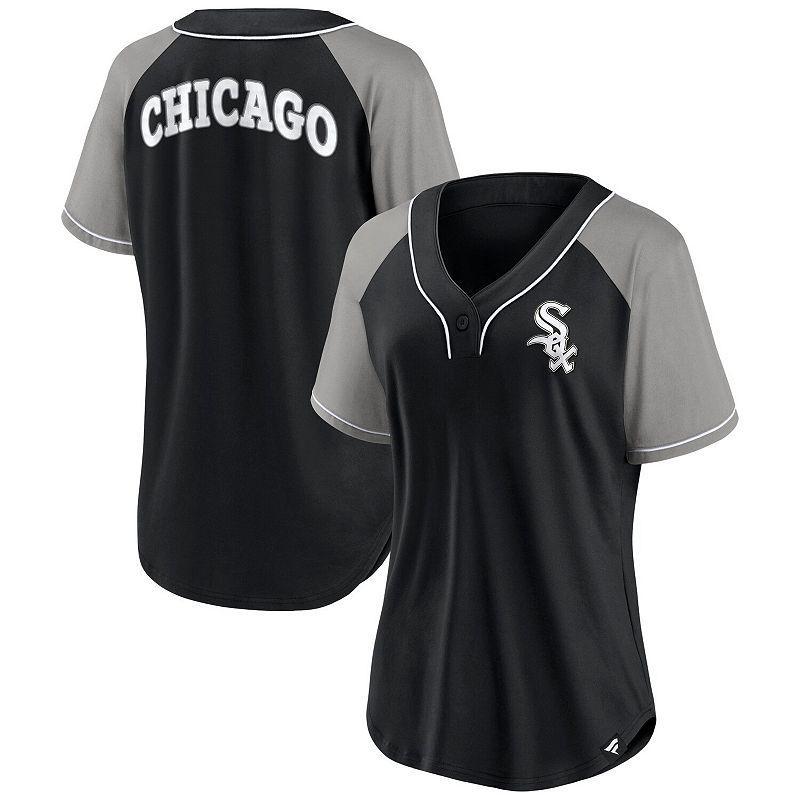 Womens Fanatics Branded Chicago White Sox Ultimate Style Raglan V-Neck T-Shirt Product Image