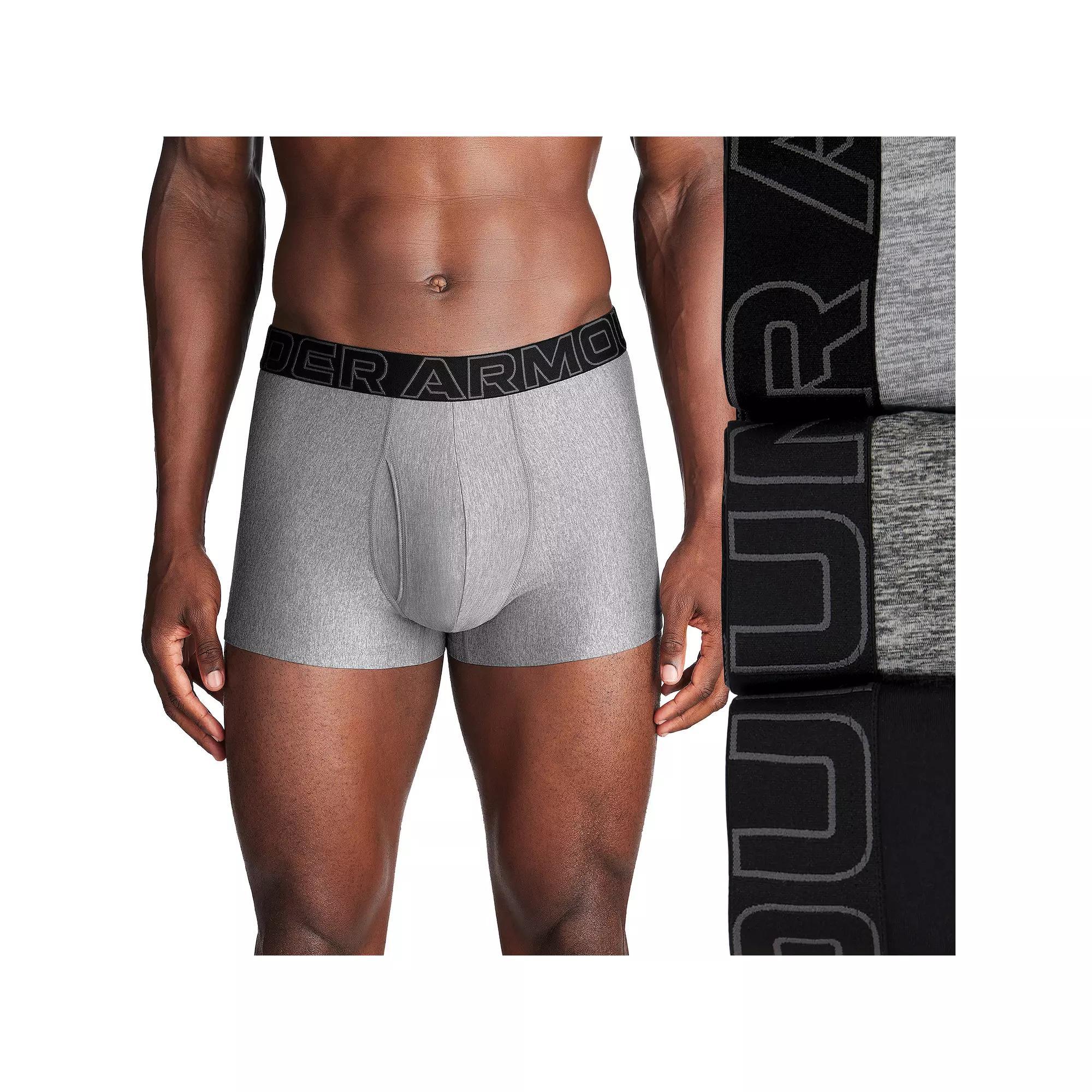 Men's Under Armour 3-pack Performance Tech 3-in. Boxer Briefs,  Product Image