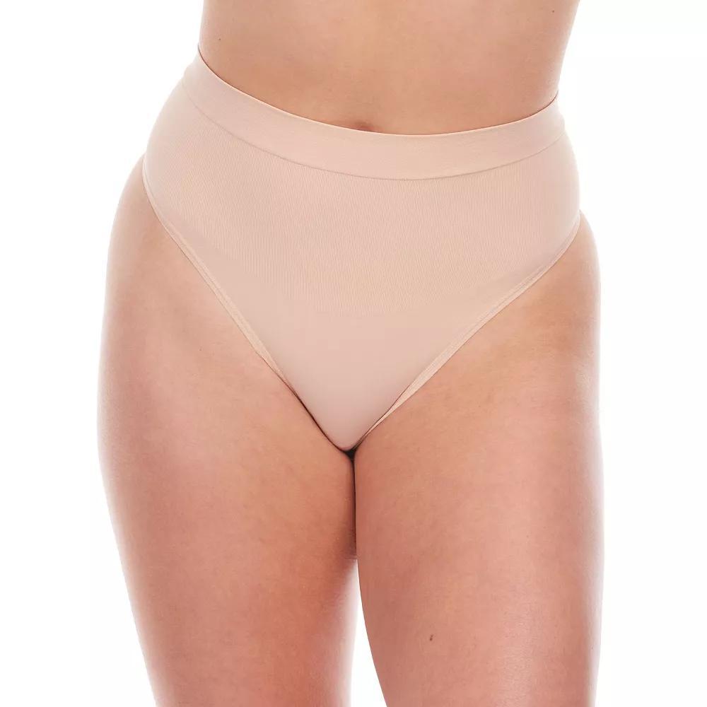 Women's RED HOT by SPANX® Firm Control Shapewear All-Around Smoothers Shaping Thong 10572R, Size: XL, Soft Nude Product Image