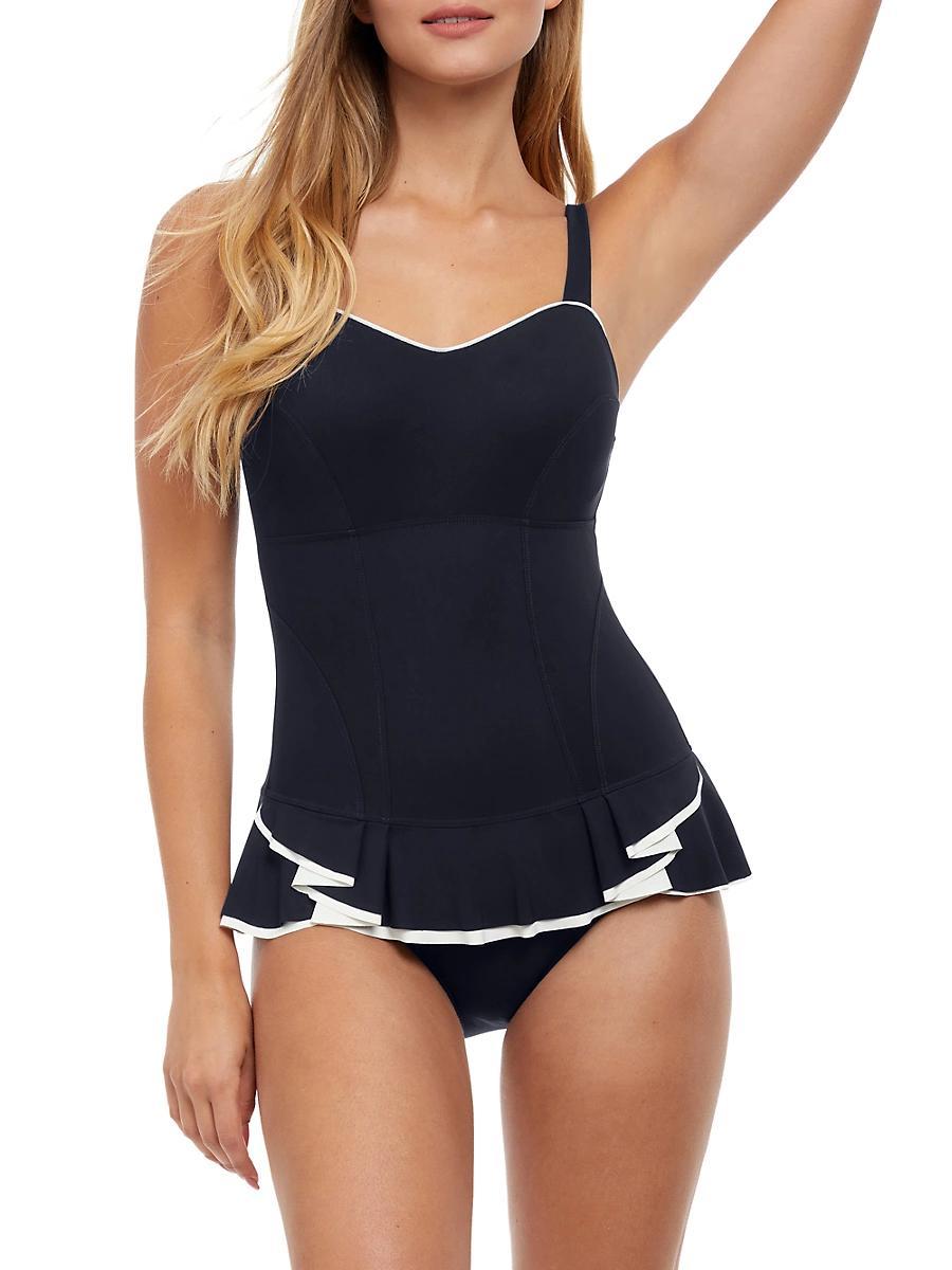 Womens Belle Curve D-Cup One-Piece Swimsuit Product Image