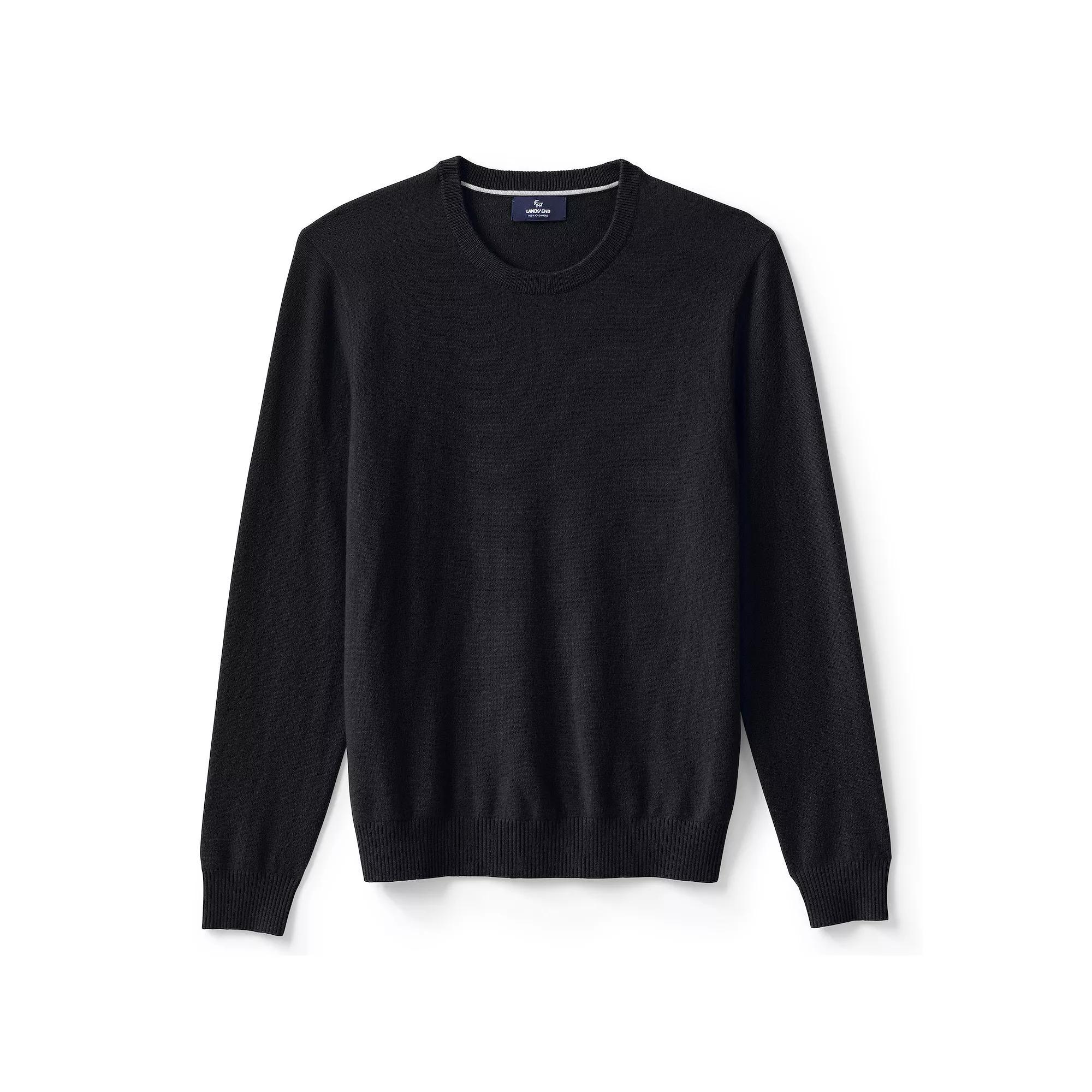 Big & Tall Lands' End Fine Gauge Cashmere Crewneck Sweater, Men's,  Product Image