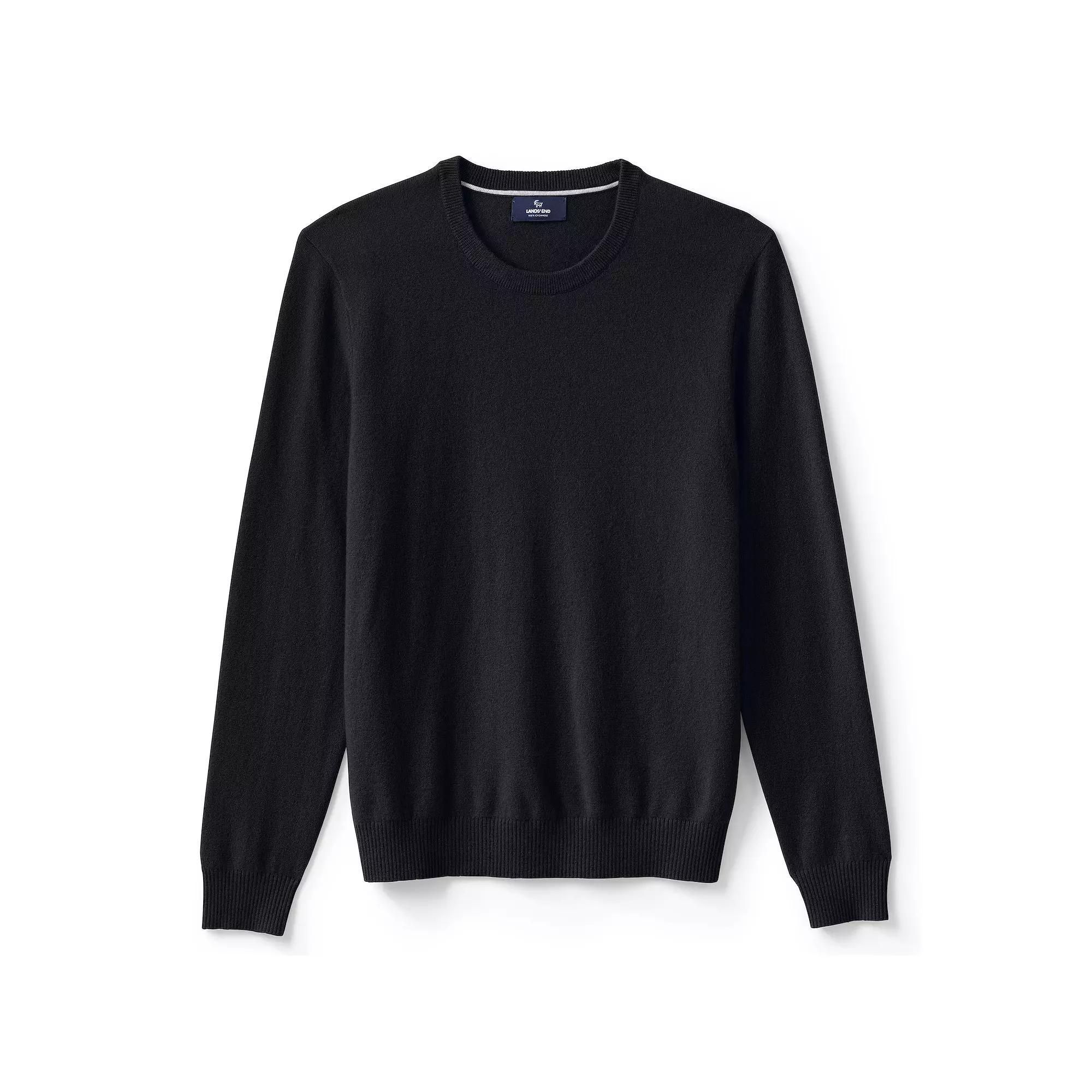 Big & Tall Lands' End Fine Gauge Cashmere Crewneck Sweater, Men's,  Product Image