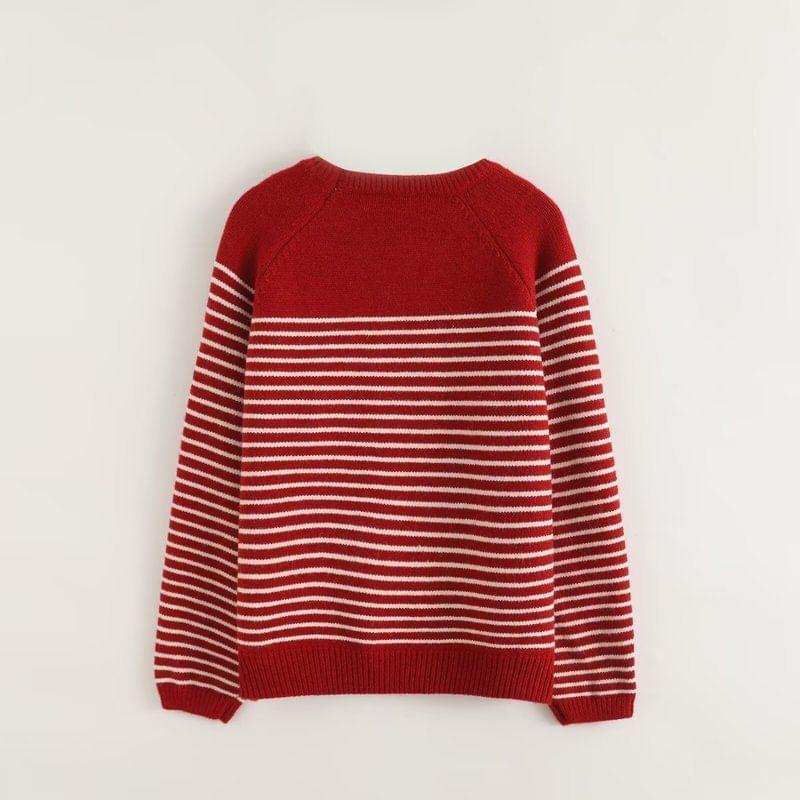 Crewneck Striped Sweater Product Image