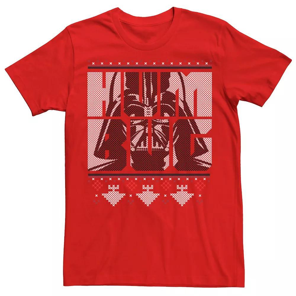 Men's Star Wars Darth Vader Humbug Christmas Ugly Sweater Tee,  Product Image