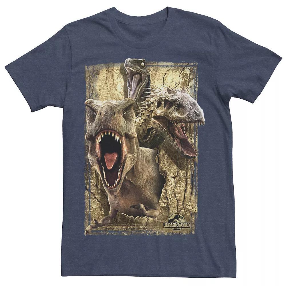 Men's Jurassic World Killer Dinosaur Collage Tee,  Product Image