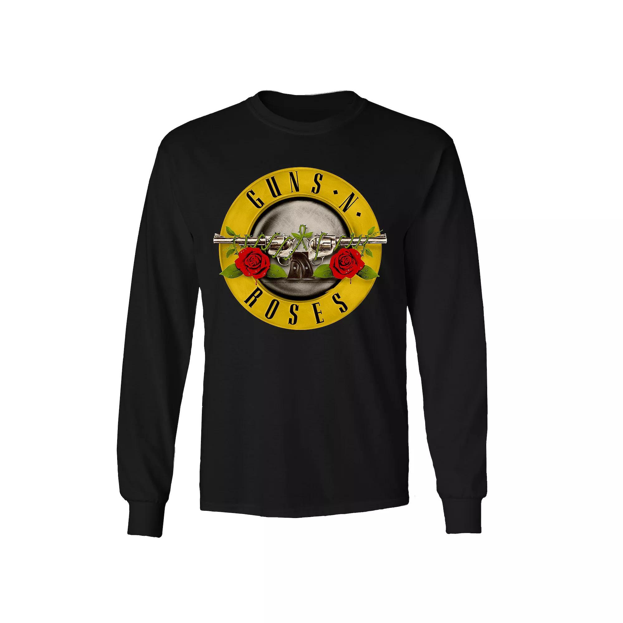 Men's Guns n' Roses Classic Bullet Long Sleeve Tee, Size: Small, Black Product Image