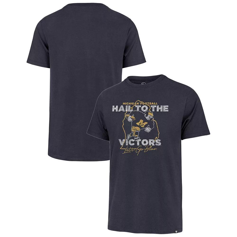 Men's '47 Navy Michigan Wolverines Local Franklin T-Shirt, Size: Medium, Blue Product Image