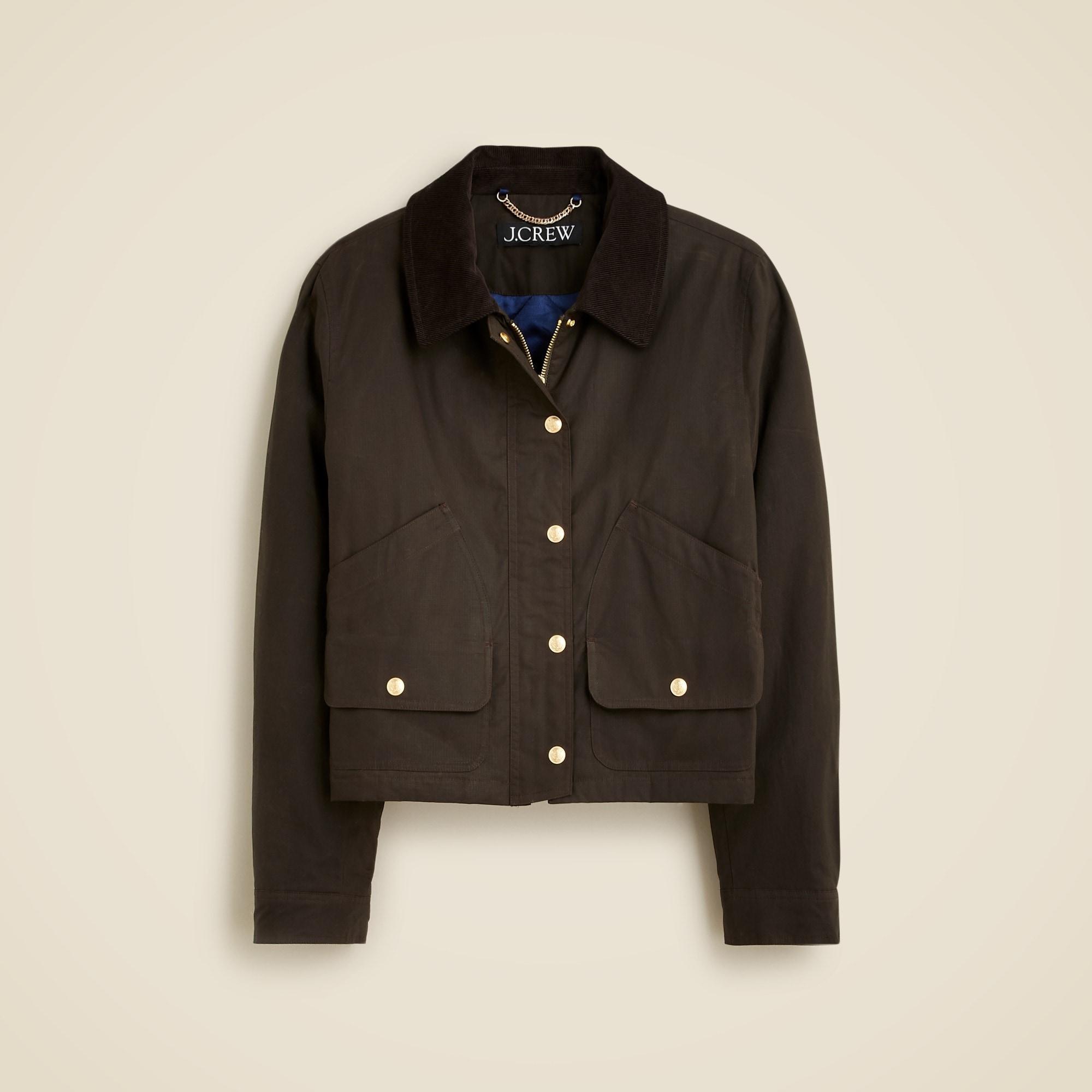 Short Barn Jacket™ in English ripstop cotton Product Image