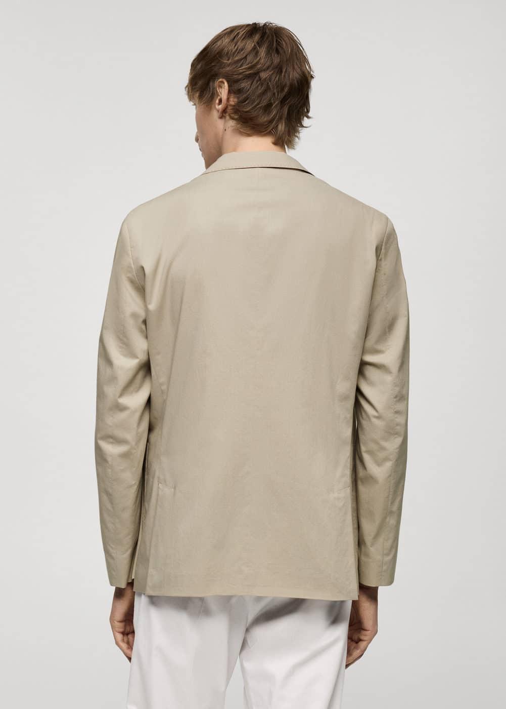 Lightweight cotton jacket - Men | MANGO USA Product Image