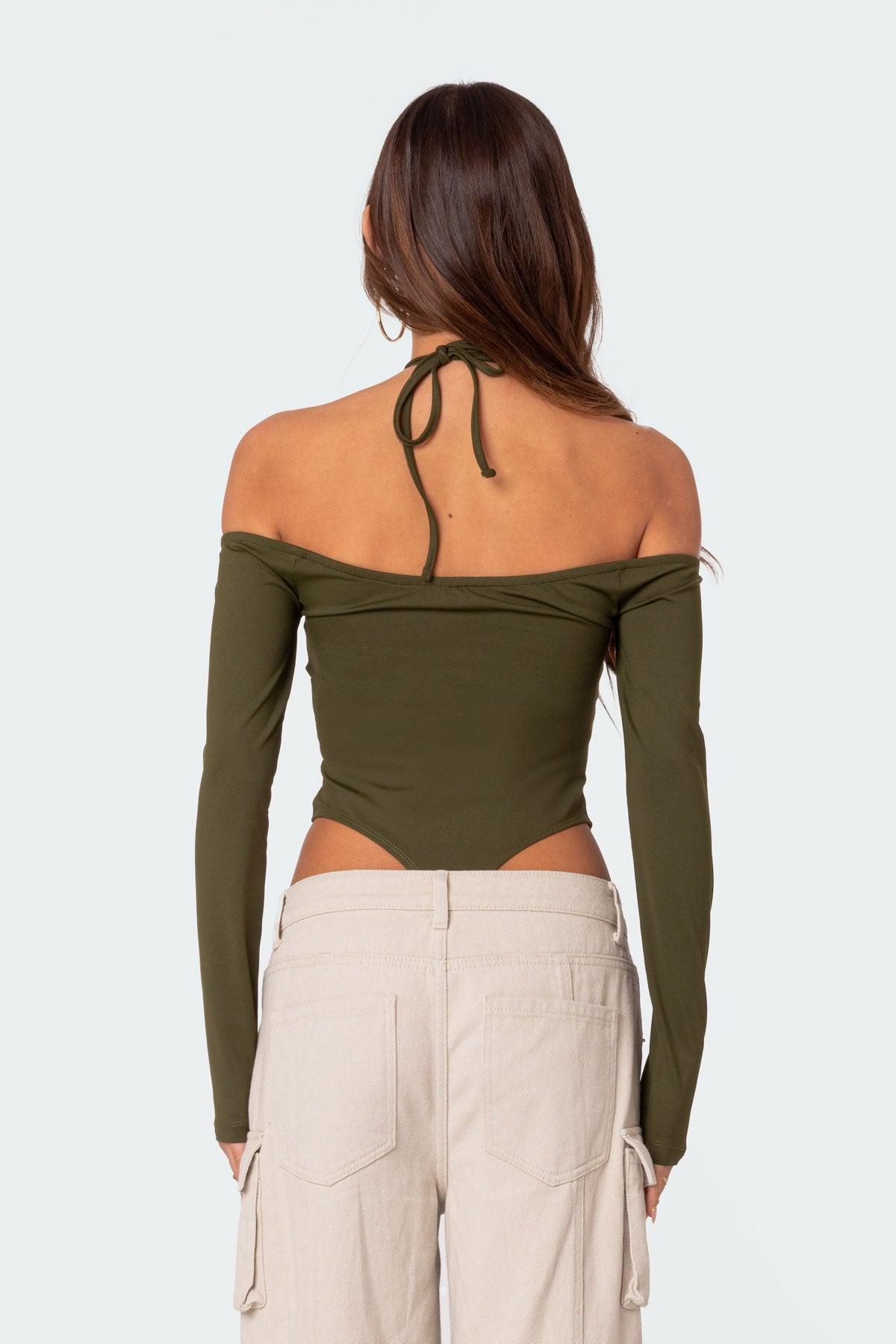 Taurus Plunge Neck Bodysuit Product Image