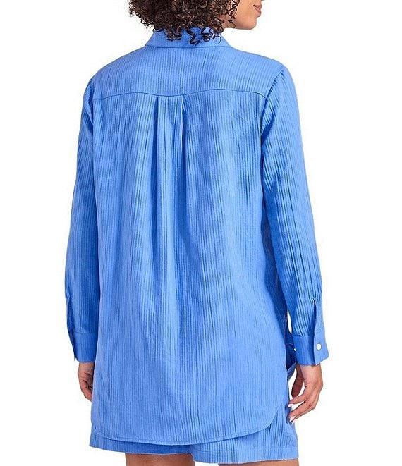 Tommy Bahama Bella Breeze Solid Elastic Drawstring Pull-On Short Swim Cover-Up Product Image