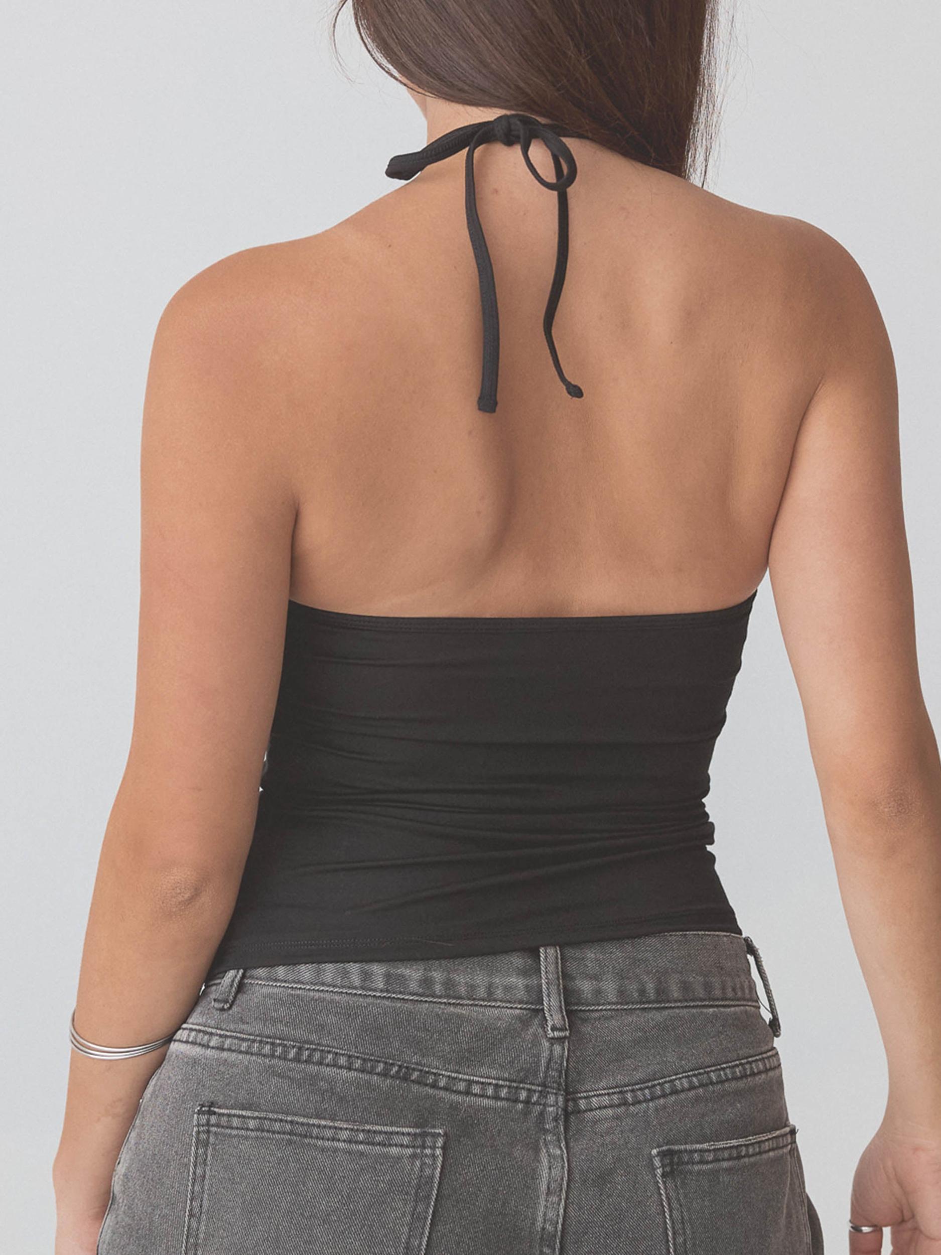 Braless Strappy Keyhole Brami Top Product Image