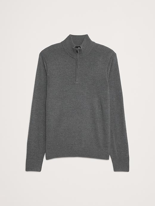 Italian Merino Half-Zip Sweater Product Image