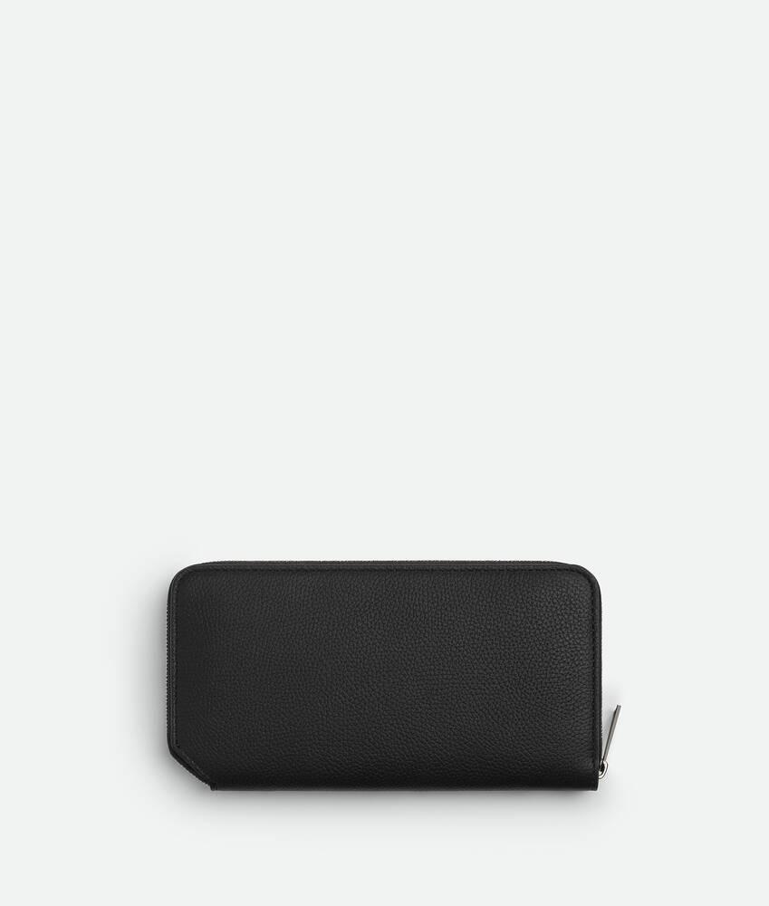 Men's Tre Zip Around Wallet in Black Product Image