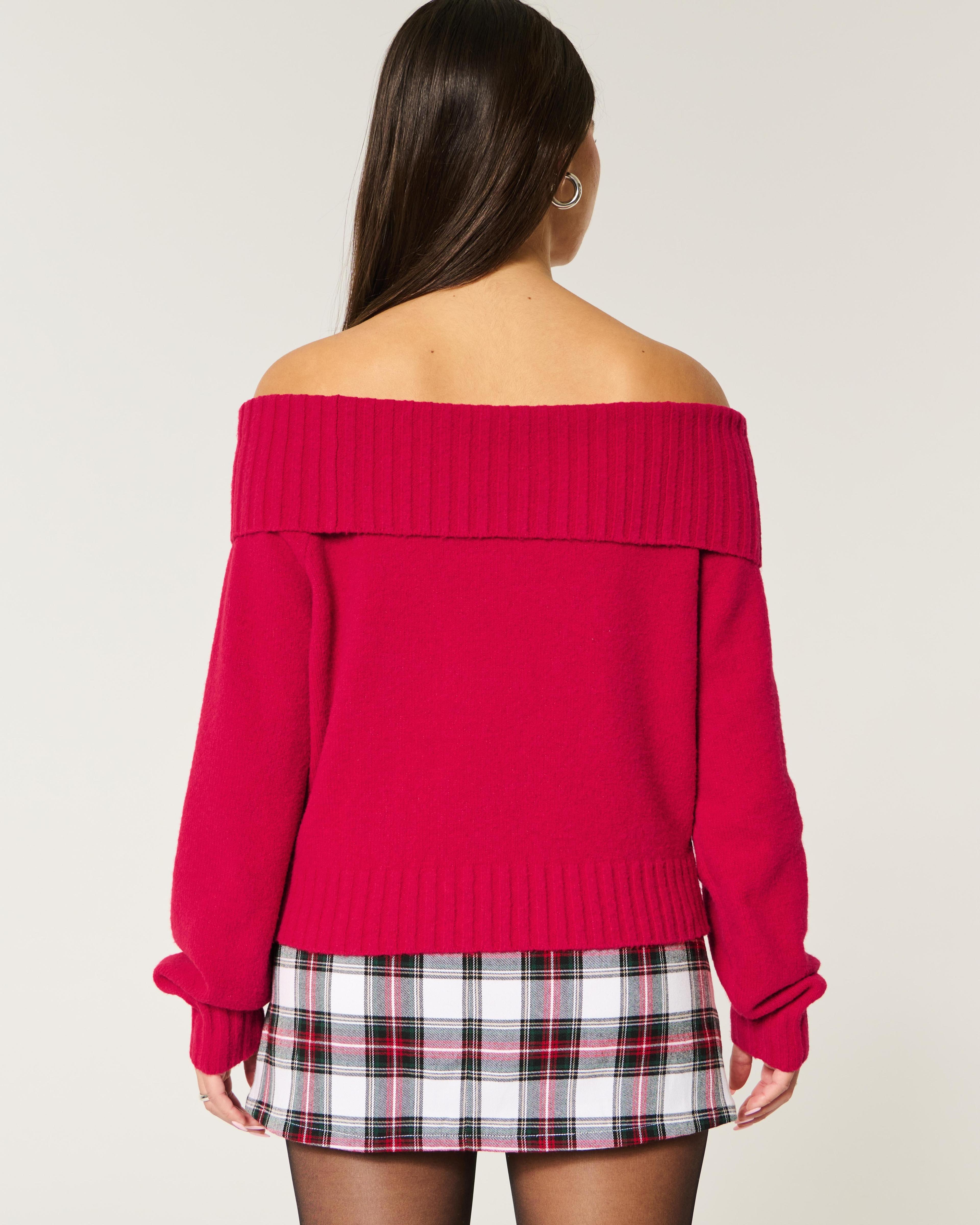 Hollister Comfy Cloud Off-the-Shoulder Sweater Product Image